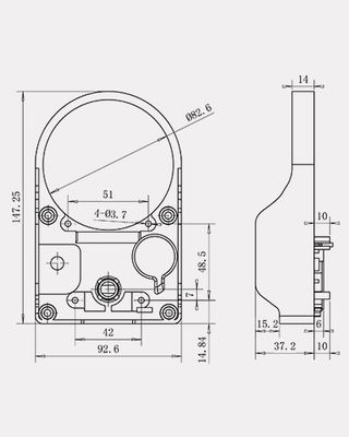 Geared Synchronous Zone Valve Motor DC5V 1.8 Torque for motorized ball valve