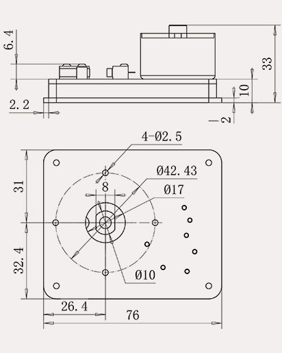 Torque 9NM Slowly Open Zone Valve Motor DC3.6V Ball Valve Actuator