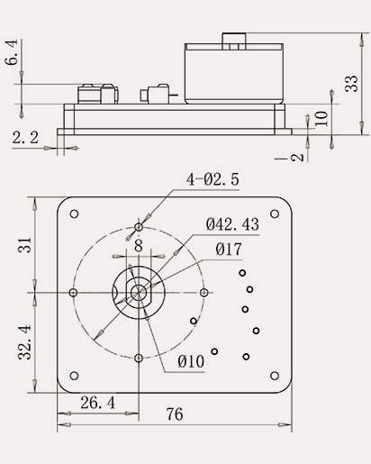 Torque 9NM Slowly Open Zone Valve Motor DC3.6V Ball Valve Actuator